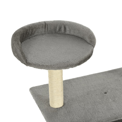 vidaXL Cat Tree with Sisal Scratching Posts 95 cm Grey