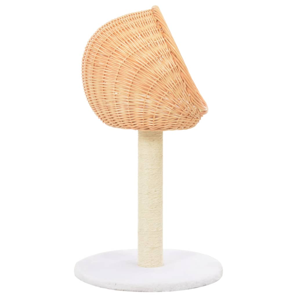 vidaXL Cat Tree with Sisal Scratching Post Natural Willow Wood