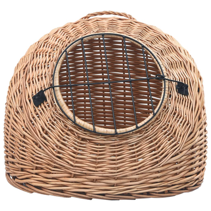 vidaXL Cat Transporter 60x45x45 cm Natural Willow