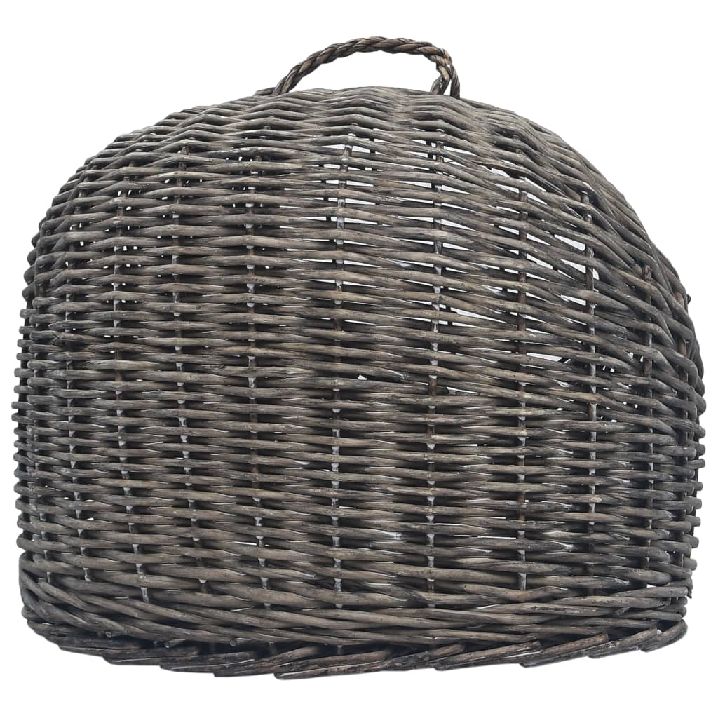 vidaXL Cat Transporter Grey 60x45x45 cm Natural Willow