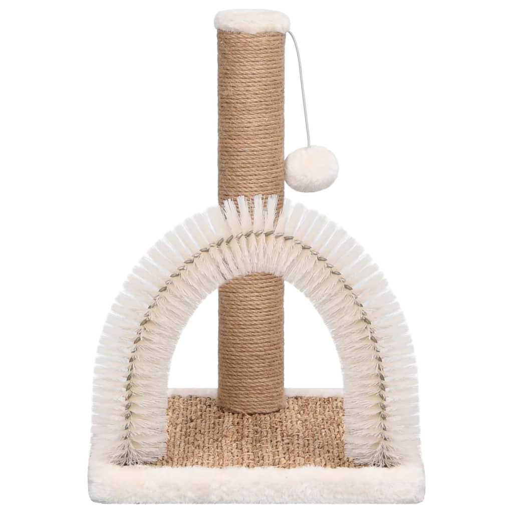 vidaXL Cat Tree with Arch Grooming Brush and Scratch Post