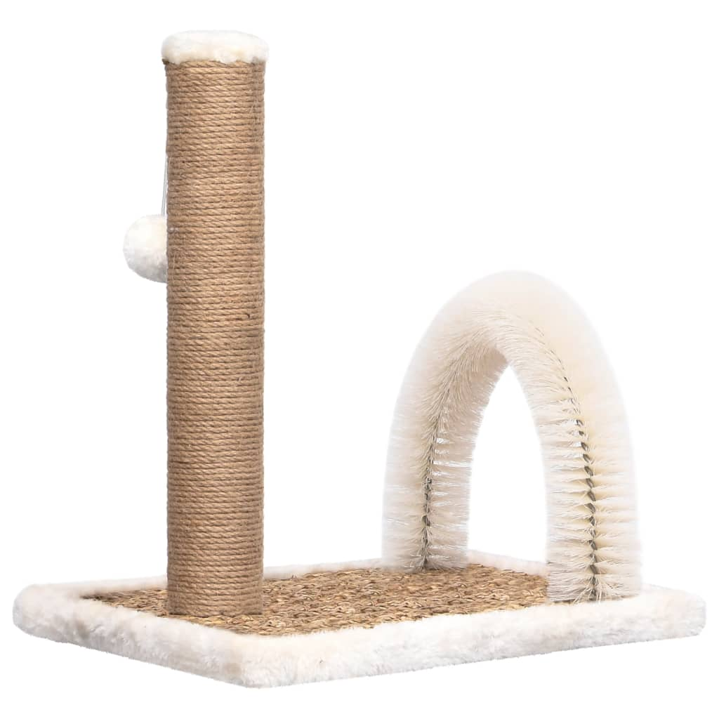 vidaXL Cat Tree with Arch Grooming Brush and Scratch Post