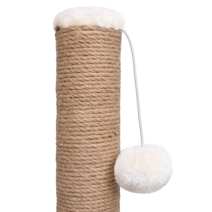 vidaXL Cat Tree with Arch Grooming Brush and Scratch Post