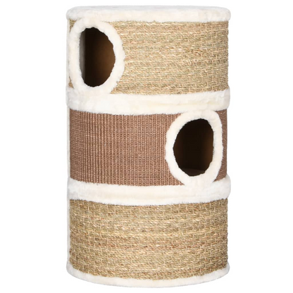 vidaXL Seagrass Cat Scratching Barrel 60 cm 