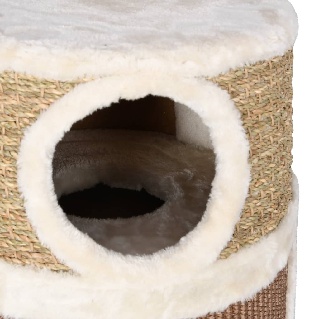 vidaXL Seagrass Cat Scratching Barrel 60 cm - Ideal Playground and Cozy Retreat for Cats