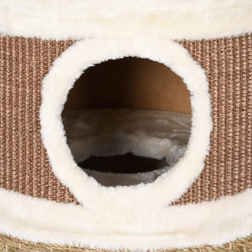 vidaXL Seagrass Cat Scratching Barrel 60 cm - Ideal Playground and Cozy Retreat for Cats