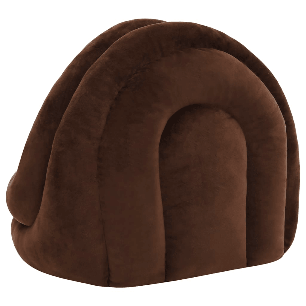 vidaXL Cat Bed 50x50x45 cm Brown and Cream