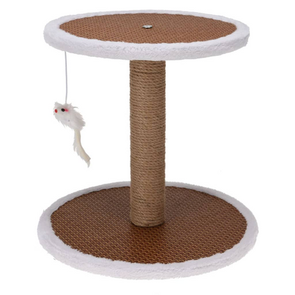 Pets Collection Cat Scratching Tree on Stand with Mouse 35x35x33 cm