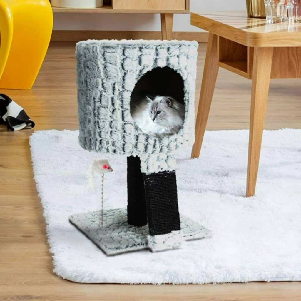 Pets Collection Cat Scratching Tree on Stand with Mouse & Scratching Post 30x30x40 cm