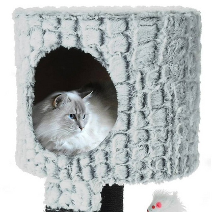 Pets Collection Cat Scratching Tree on Stand with Mouse & Scratching Post 30x30x40 cm