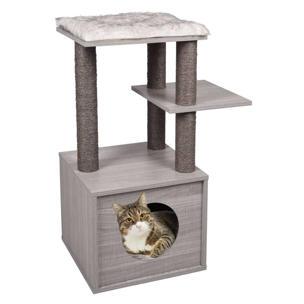 FLAMINGO Cat Scratching Tree Elias 57x40x84 cm Grey