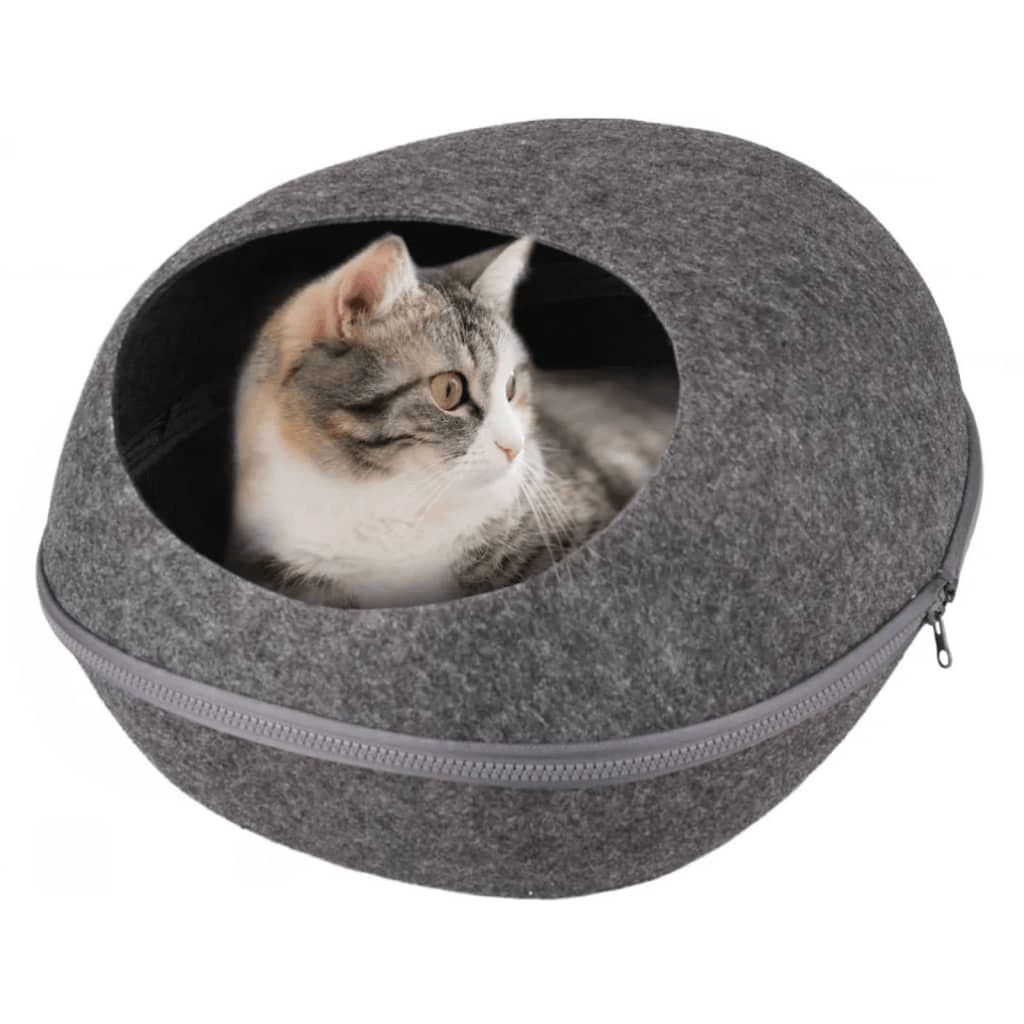 FLAMINGO Cat Cave Chizmo 39x48x24 cm Felt Grey