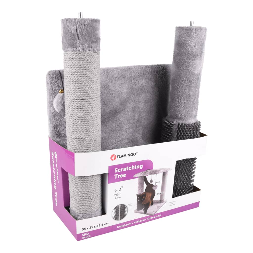 Cat Scratching Tree Una w/ Scratching Post 35x35x48.5 cm Grey