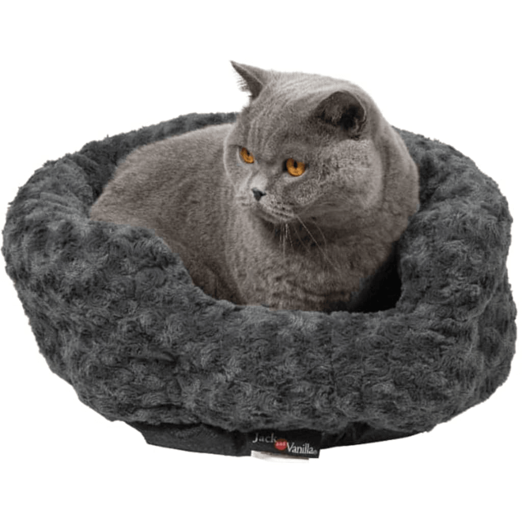 Jack and Vanilla Pet Basket Bed | Coal L 55x42 cm