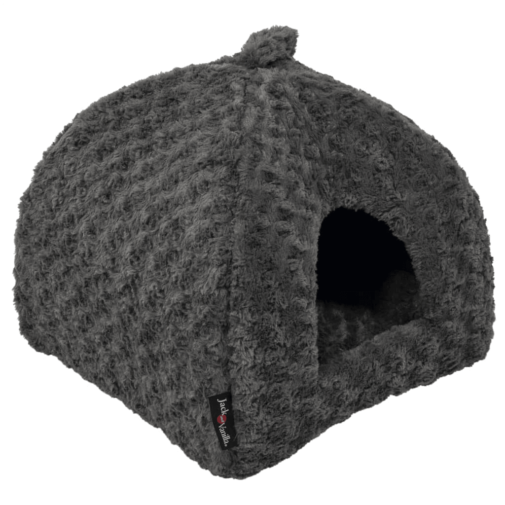 Jack and Vanilla Pet Igloo Softy XS 40x40x40 cm Rosette Grey