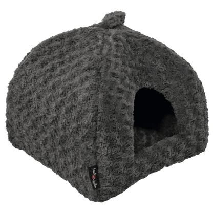 Jack and Vanilla Pet Igloo Softy XS 40x40x40 cm Rosette Grey