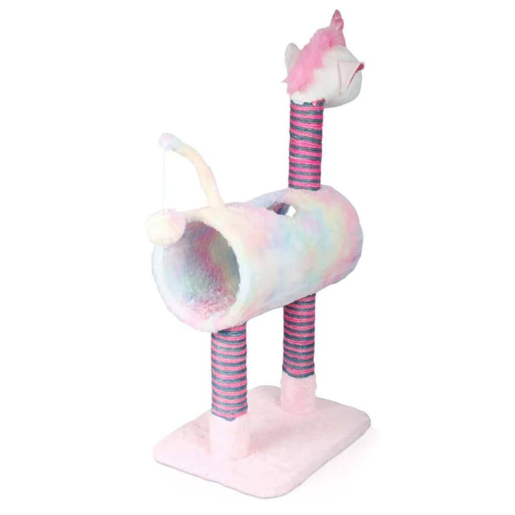 Pets Collection Cat Scratching Post Unicorn Pink 40x30x85 cm