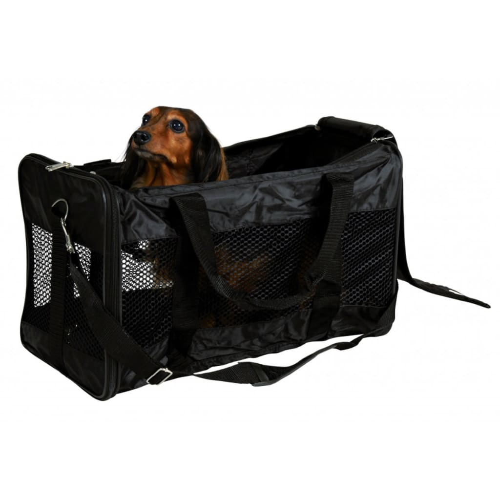 TRIXIE Dog Cat Carrier Ryan Polyester 54x30x30 cm Black