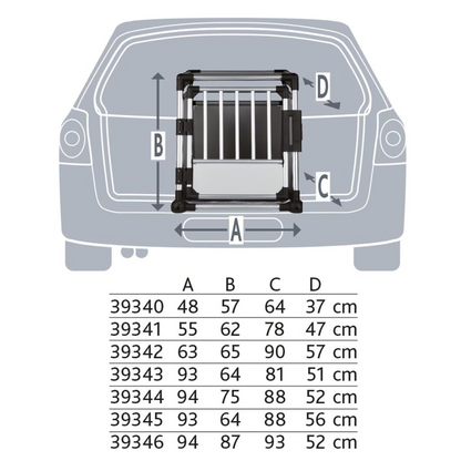 TRIXIE Pet Transport box L Aluminium