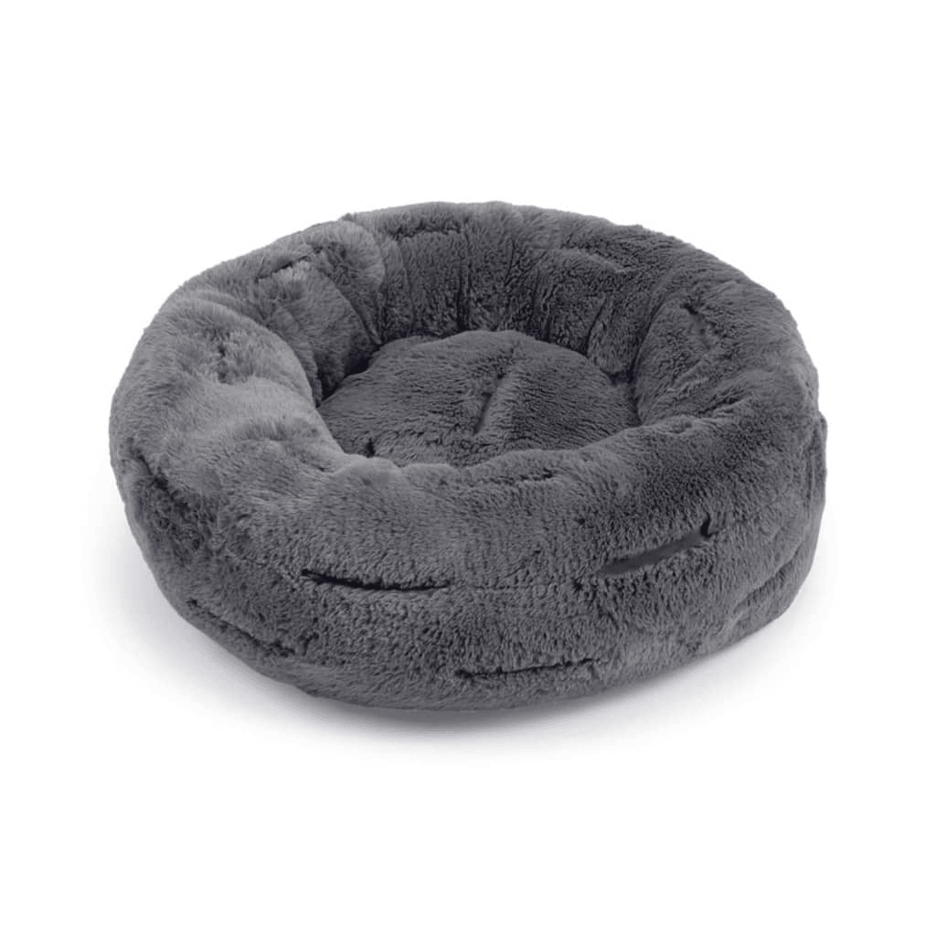 Designed by Lotte Xanto Round Lounging Dog Basket Grey 50x20 cm