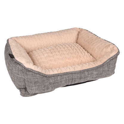 FLAMINGO Dog Basket Zupo Rectangular Grey 50x40x16 cm