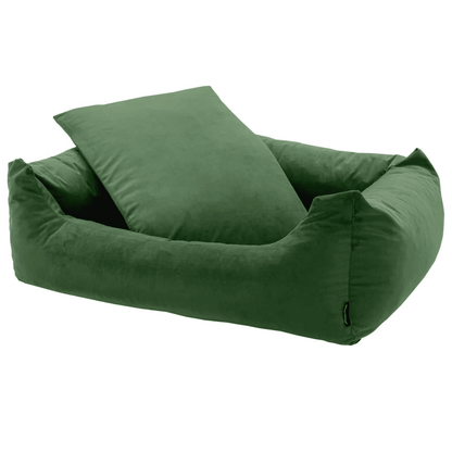 Madison Dog Bed Velvet 80x67x22 cm Green