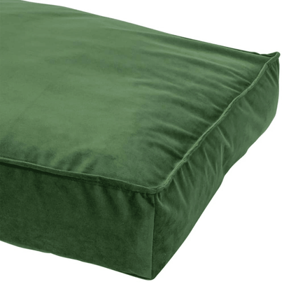 Madison Dog Lounge Velvet 80 x 55 x 15 cm Green