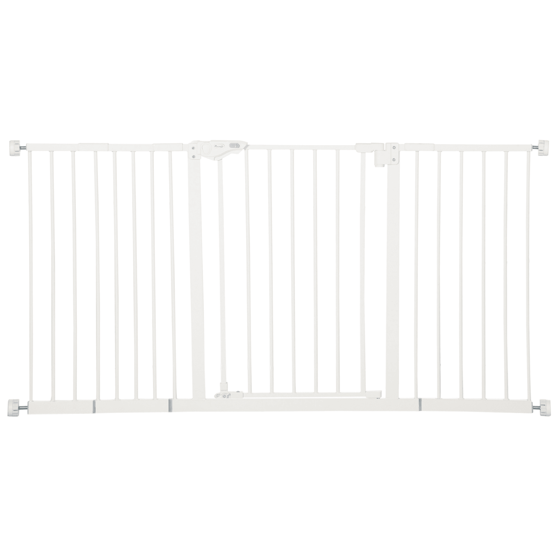 PawHut Dog Gate Stair Gate Pressure Fit Pets Barrier Auto Close for Doorway Hallway White