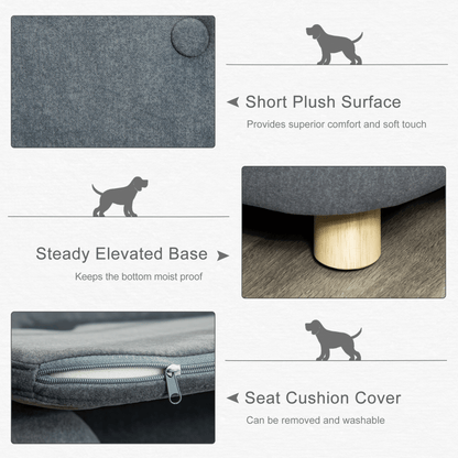 PawHut Dog Sofa Bed Pet Chair Couch with Water Resistant Fabric | Mini Size Dog - FluffePet