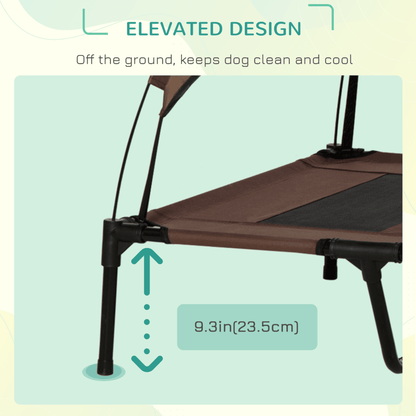 PawHut Elevated Dog Bed with Canopy, For XXL Dogs - My Store