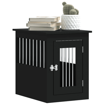 vidaXL Dog Crate Furniture Black 45x62x59 cm