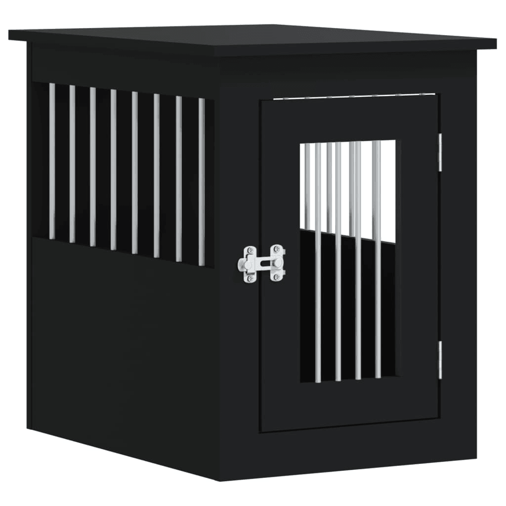 vidaXL Dog Crate Furniture Black 45x62x59 cm