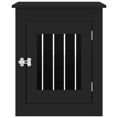 VidaXL Dog Crate Furniture | Black 55x75x65 cm - FluffePet