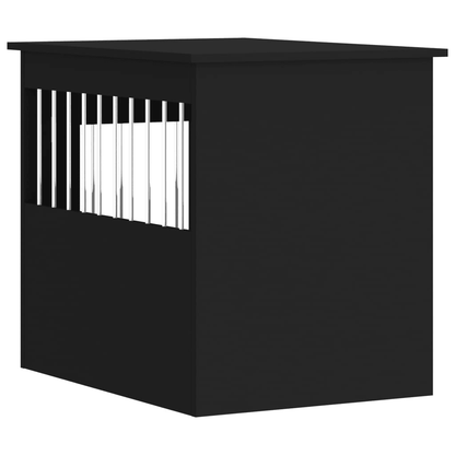 VidaXL Dog Crate Furniture | Black 55x75x65 cm - FluffePet