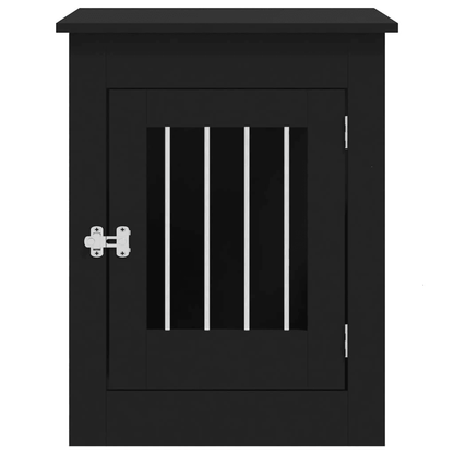 VidaXL Dog Crate Furniture | Black 55x80x68 cm - FluffePet