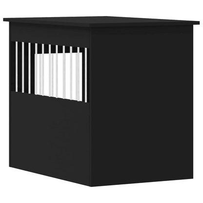 VidaXL Dog Crate Furniture | Black 55x80x68 cm - FluffePet