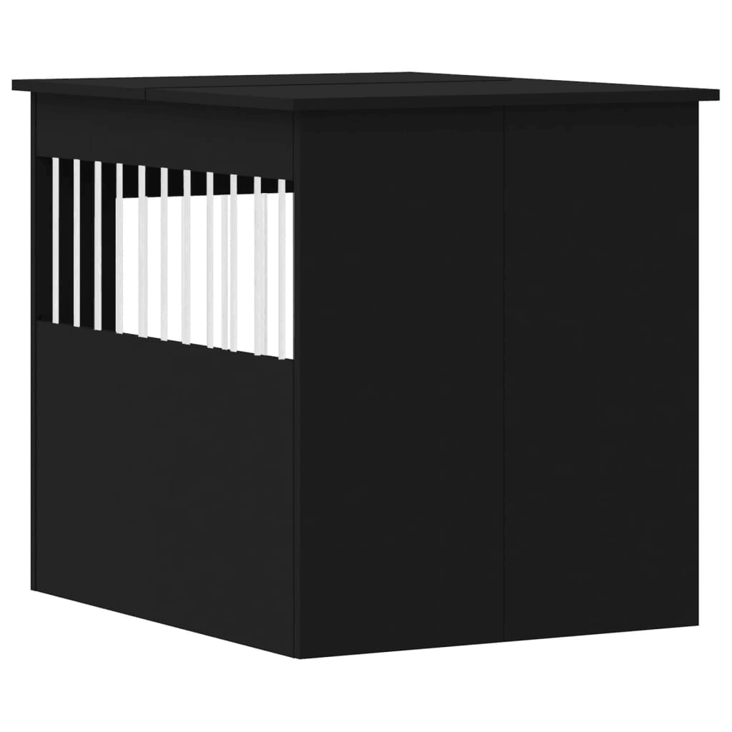 VidaXL Dog Crate Furniture | Black 64.5x80x71 cm - FluffePet