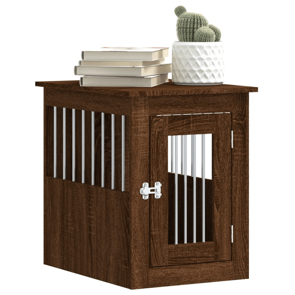 vidaXL Dog Crate Furniture Brown Oak 45x62x59 cm