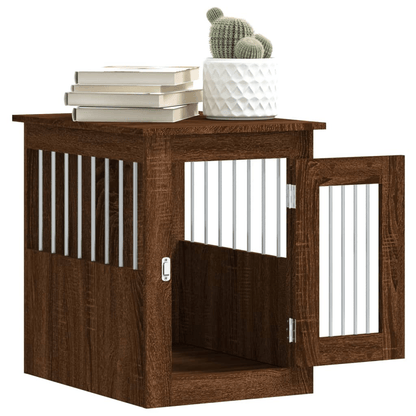 vidaXL Dog Crate Furniture Brown Oak 45x62x59 cm