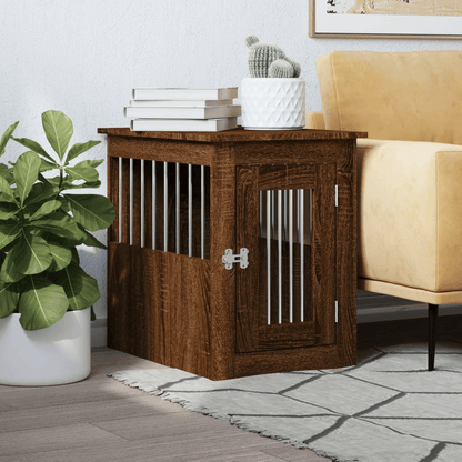 vidaXL Dog Crate Furniture Brown Oak 45x62x59 cm