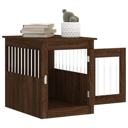 vidaXL Dog Crate Furniture Brown Oak 55x75x65 cm