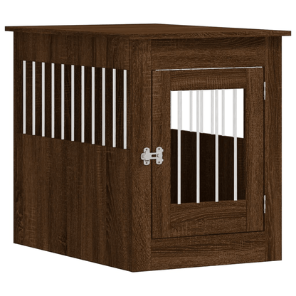 vidaXL Dog Crate Furniture Brown Oak 55x80x68 cm