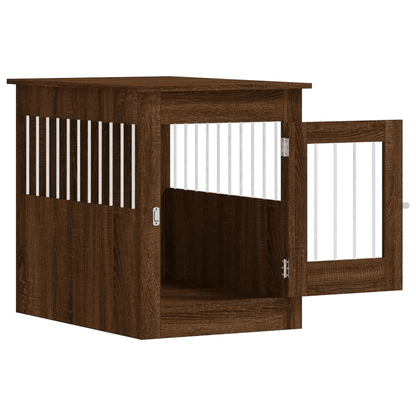 VidaXL Dog Crate Furniture | Brown Oak 55x80x68 cm - FluffePet