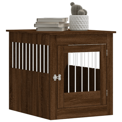 vidaXL Dog Crate Furniture Brown Oak 64.5x80x71 cm