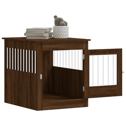 vidaXL Dog Crate Furniture Brown Oak 64.5x80x71 cm