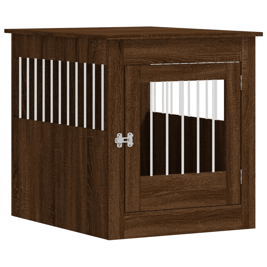 vidaXL Dog Crate Furniture Brown Oak 64.5x80x71 cm