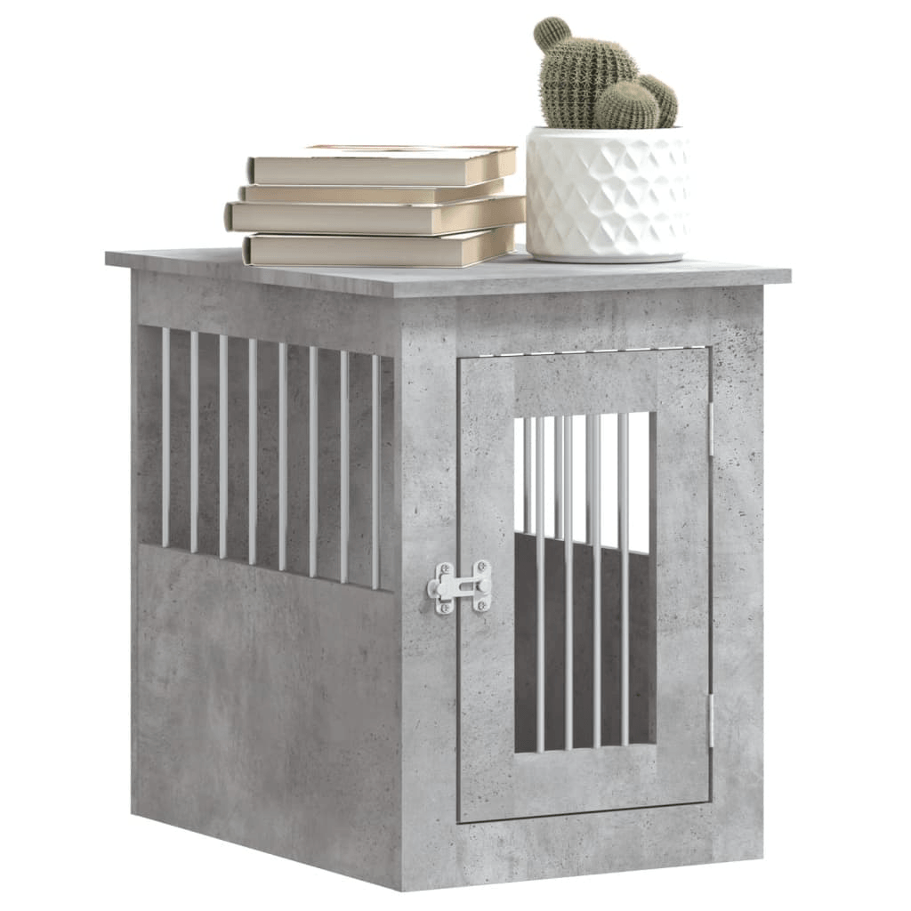 vidaXL Dog Crate Furniture Concrete Grey 45x62x59 cm