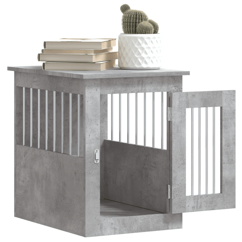 vidaXL Dog Crate Furniture Concrete Grey 45x62x59 cm