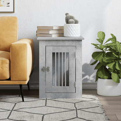 vidaXL Dog Crate Furniture Concrete Grey 45x62x59 cm