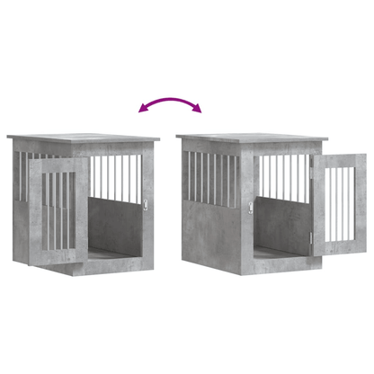 vidaXL Dog Crate Furniture Concrete Grey 45x62x59 cm